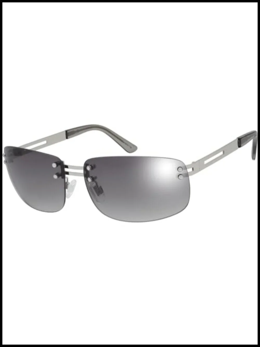 Rimless Metal Sunglasses UV400 Protection Unisex Minimalist Retro